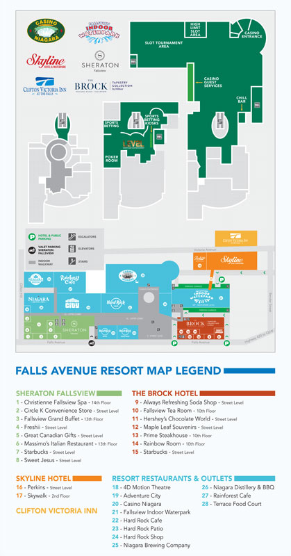 Casino Niagara Property Map